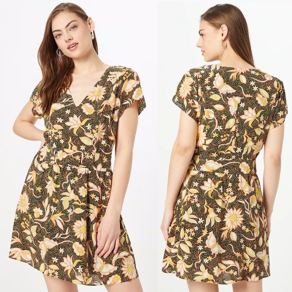 NWT New The Kooples Paris Floral Viscose Mini Dress Size FR 2 US 6